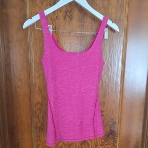 Lululemon Women's Sz 6 Tank Top Built in Bra Adjustable Pink Stretch